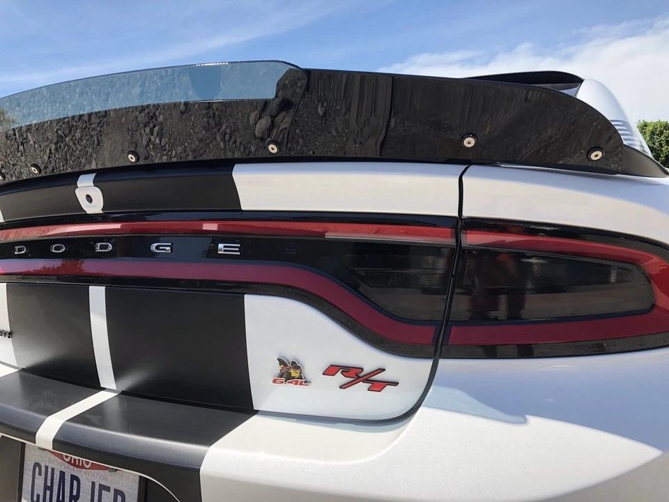 Alerón de mimbre PSDesigns para Dodge Charger 2 piezas SRT SCAT Hellcat 15-23 Foto 4 de 4