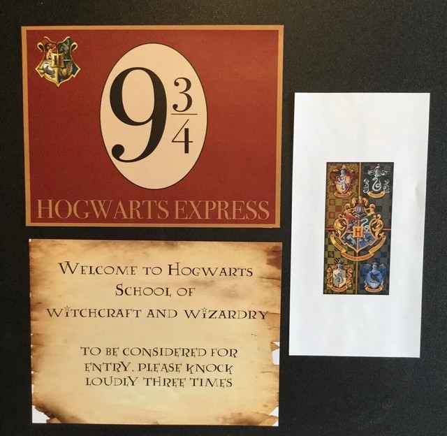 Harry Potter Signs Party Room Decor Lot of 6 Assorted | eBay