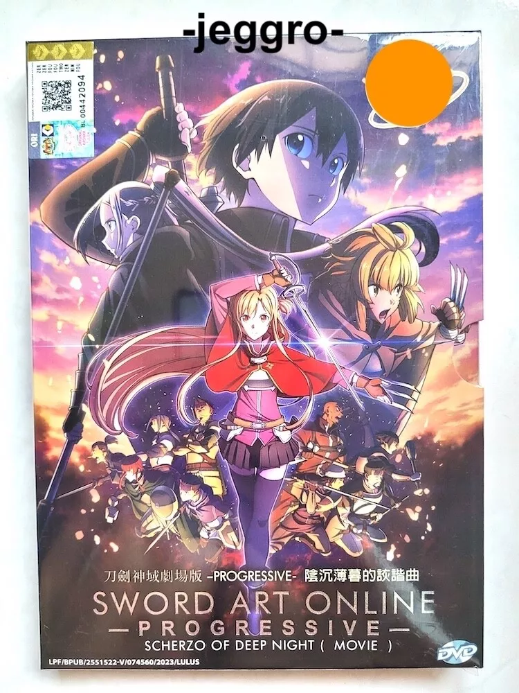 DVD Anime Sword Art Online The Movie: Progressive - Scherzo Of Deep Night  (2022)