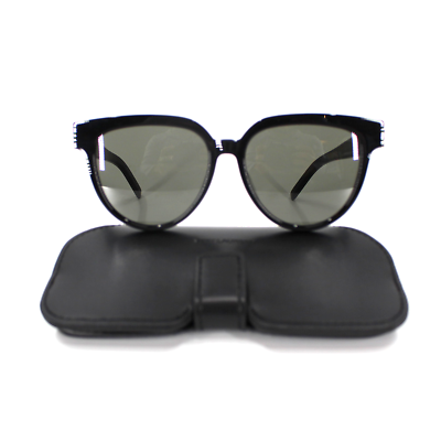 Saint Laurent Oversized Sunglasses SL M28 NEW Black YSL Logo 