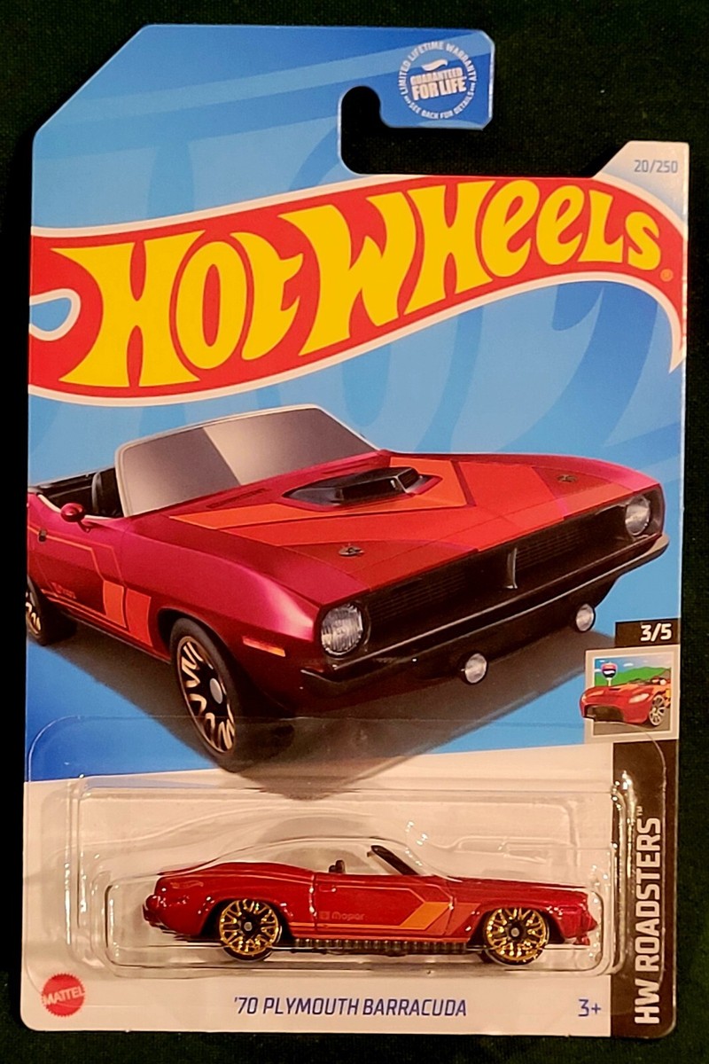 2024 Hot Wheels #20 Red '70 Plymouth Barracuda Roadsters 3/5 HTC95