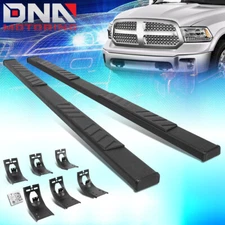For 2009-2022 Dodge Ram Quad Cab 5" Flat Side Step Nerf Bar Running Board Black