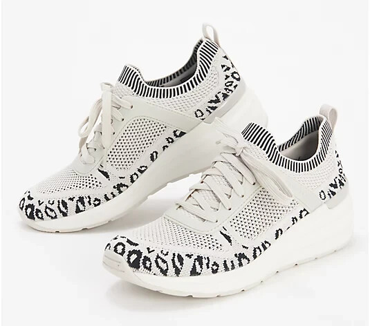Skechers Billion Knit Lace-Up Sneaker-Cat Cruisers-White