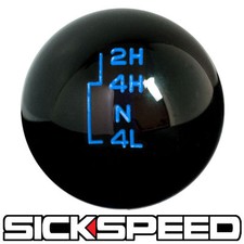 Black With Blue Inlay Transfer Case Shift Knob For Ford Gear Shifter 4x4 4wd