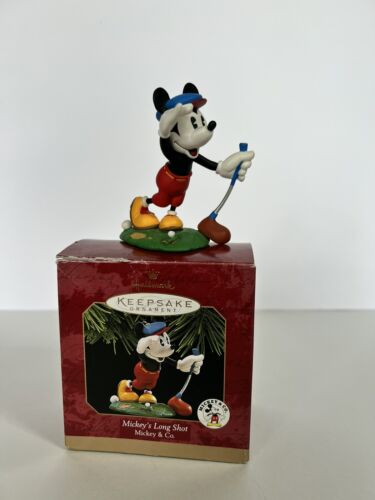 Mickey's Long Shot poinçon souvenir ornement de Noël Disney 1997 - Photo 1/9