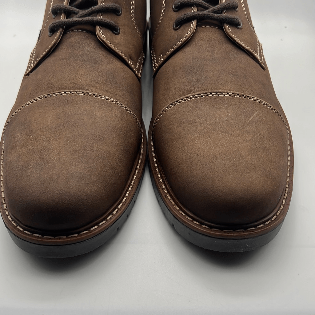 SAOLA Stivali Dockers da uomo Rawls robusti stringati in pelle sintetica suola con lacci punta a cappuccio M12