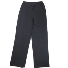 EMANUEL UNGARO Wide Leg Trouser Sz M Pull On Elastic Waist