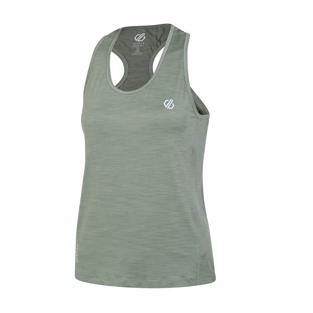 Débardeur de sport femme Dare2b Modernize II anti transpiration vert lilypad