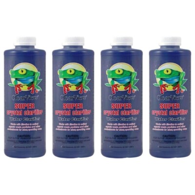 ClearView Super Crystal Water Clarifier 32 oz - CVLSCCQT12 (4 Pack)