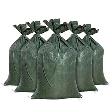 Military Style OD Heavy Duty Sandbag Sand Bags - 26" x 14" Sandbags Poly Bags