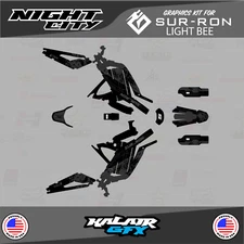Graphics Kit for Surron Light Bee (All Years)  Night-city Series - Smoke
