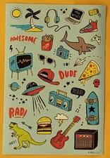 Themed Sticker Single Sheet 