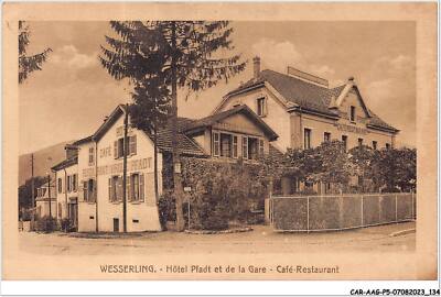 CAR-AAGP5-68-0449 - Wesserling - Rathaus Pfadt Und Der Bahnhof - Café Restaurant