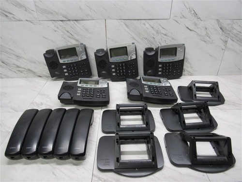 Lot of 5 Digium D45 1TELD045LF 2-line Gigabit HD Voice SIP Phone Telephone
