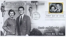 AO-4414q-3, 2009, Early TV Memories, FDC, Add-on Cachet, Standard Postmark, The