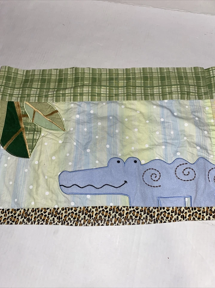 Corderos y Marfil Safari Cenefa Cortinas (2) León Mono Caimán 58x14 Bolsillo Varilla Foto 3 de 4