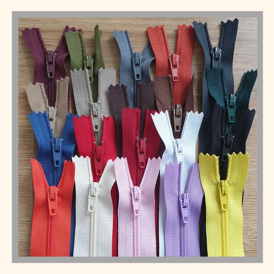 25 Reißverschlüsse 18 - 20 - 22 cm MIX Reißverschluss Verschlüsse nicht teilbar - Bild 3 von 4