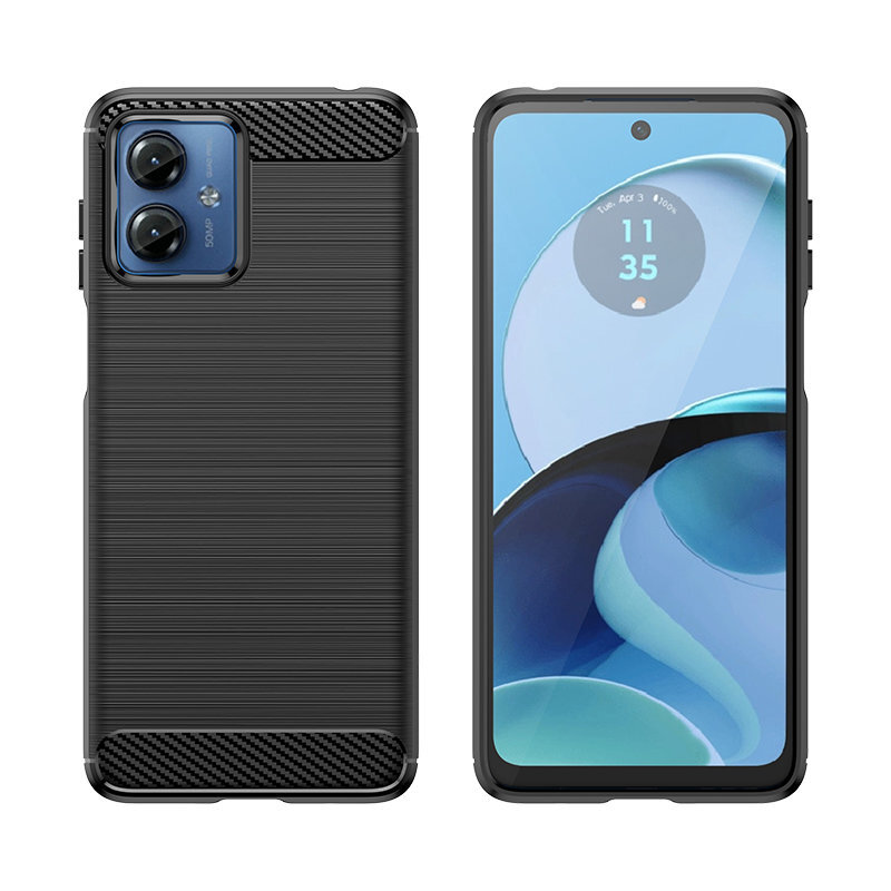 УДОБНЫЙ ПЫЛЕСОС для Motorola G14 SCHUTZHÜLLE ZUBEHÖR SILIKON CARBON