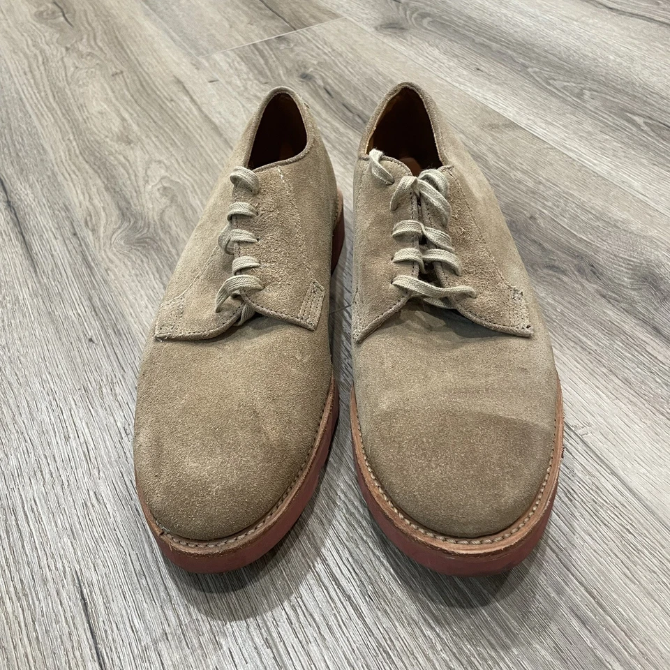 Gorilla EE. UU. Para hombres Gamuza Zapatos Oxford 10 Vestido Informal Carrera Resistente Bronceado Vibram Foto 3 de 4