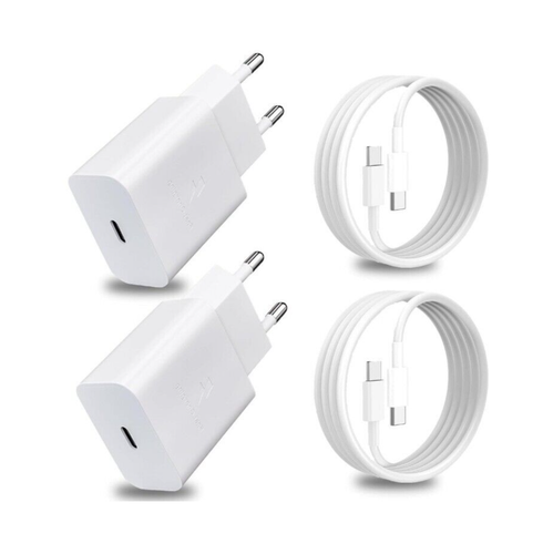 Samsung Szybka ładowarka 25W Kabel ładujący Adapter Zasilacz Wtyczka Typ C DE Stock - Zdjęcie 2 z 13