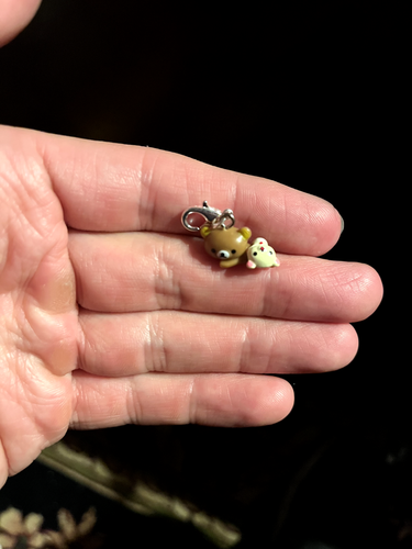 Charm San-X Rilakkuma e Korilakkuma Micro Zip Pull