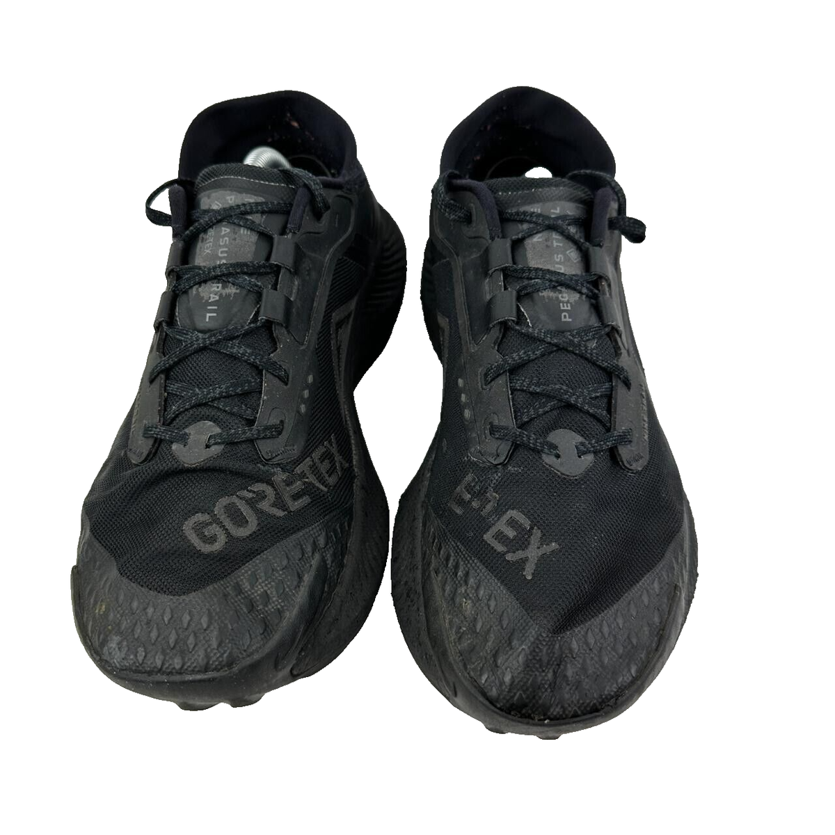Nike Pegasus Trail GTX Goretex Black Running Shoes Trainers Size