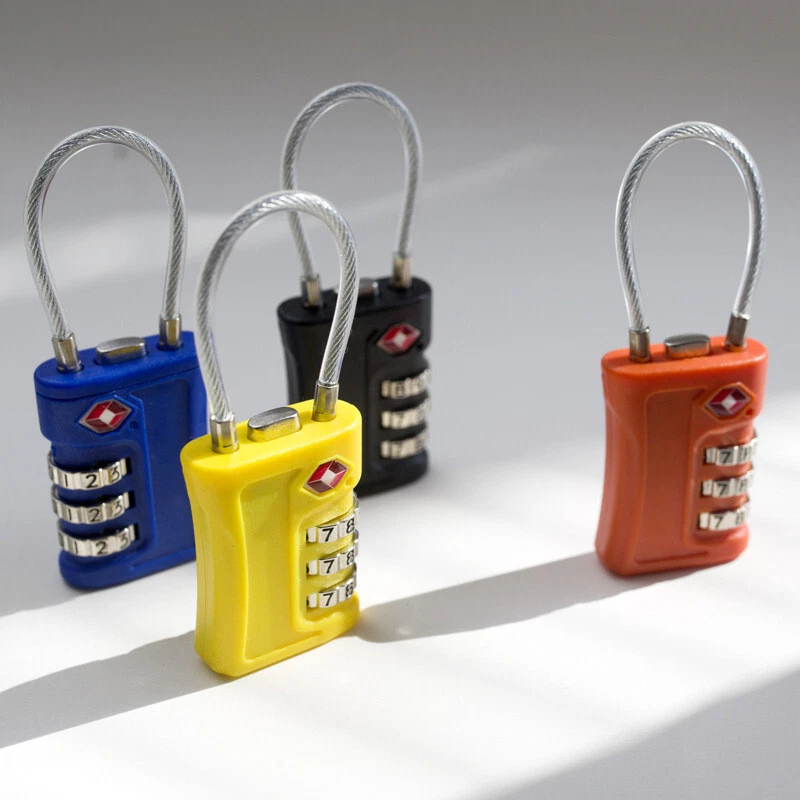 TSA Luggage Lock Holiday Travel Lock Digit Combination Black Color  (2 Pack) - Image 4 of 4