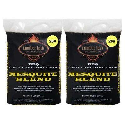 Lumber Jack Mesquite Blend BBQ Grilling Pellets 10# to 240#