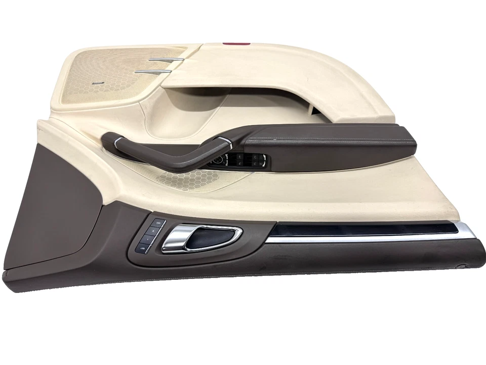 2011-2018 Porsche Cayenne 958 Front Left Driver Side Interior Door Panel Beige - Image 4 of 4