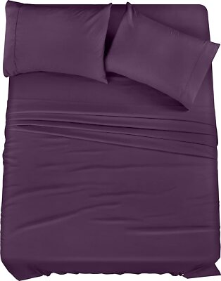 Soft Brushed Microfiber 4 Piece Bed Sheet Set with Pillow Cases Utopia Bedding