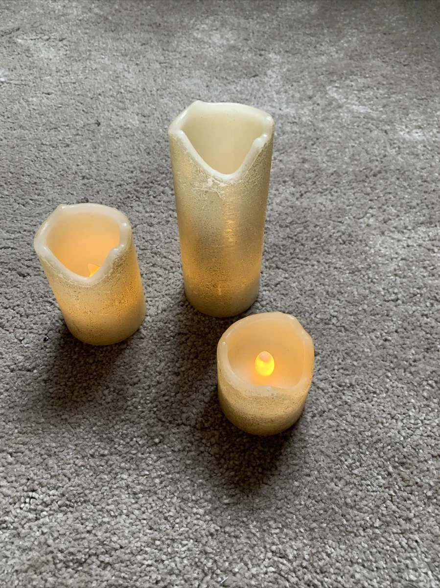 Lights 4 Fun Flickering Gold Candles Christmas
