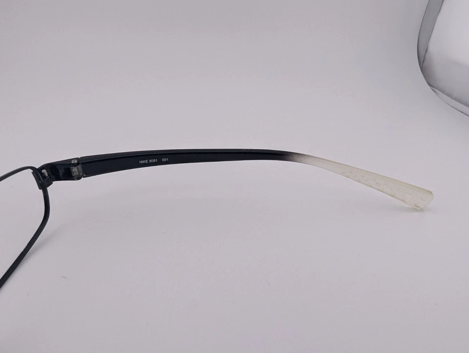 Monturas para gafas Nike solamente, NIKE 8091 001, 51-17, gris/blanco Foto 4 de 4