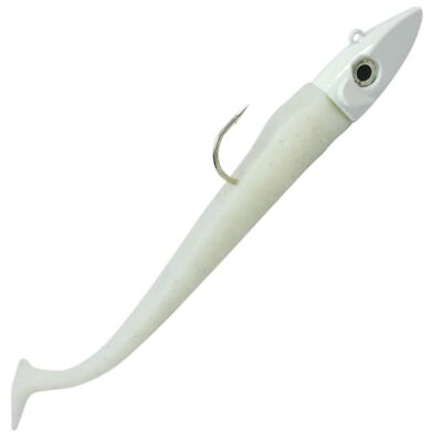 Hogy Twitcher + Paddle 20cm Gummifisch bone Gummiköder, Meeresköder, Dorschköder