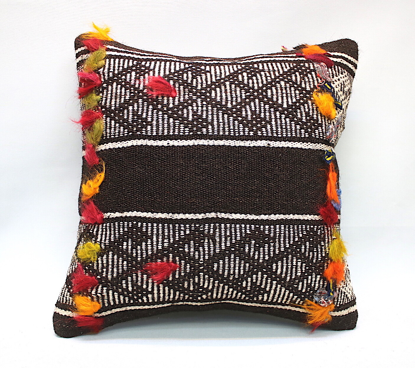 Kilim Square Accent Pillow 16x16 Inch