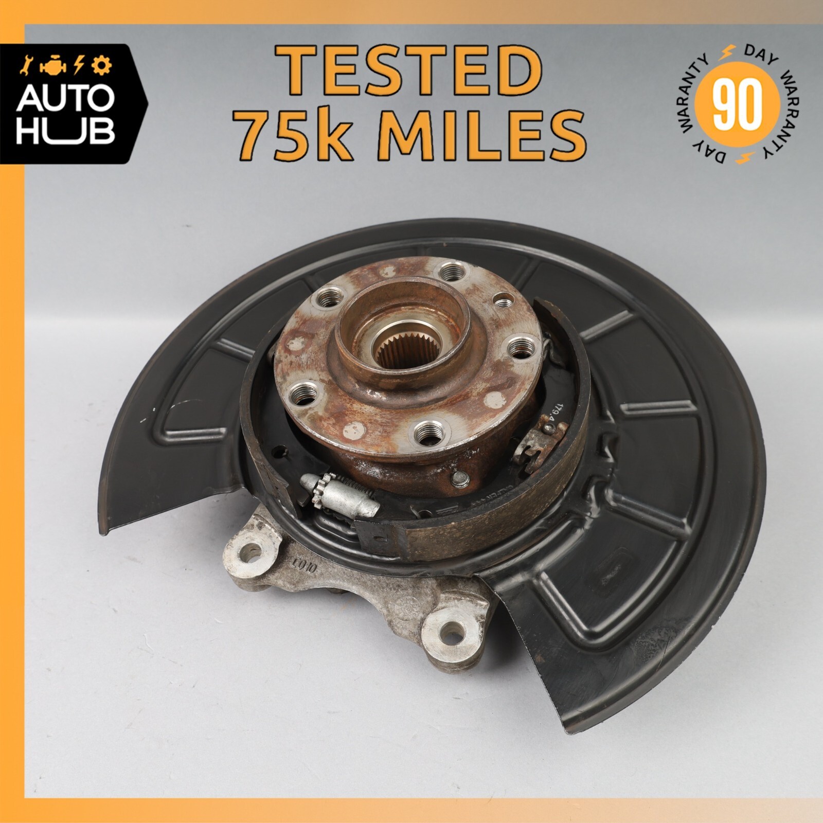 14-17 Maserati Ghibli M157 Rear Right Passenger Side Spindle Knuckle Hub OEM 75k