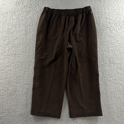 Pantalon D'entraînement Zenergy By Chicos - Velours Noir - Jambes Larges - Taille 0 - Très Bon état