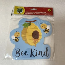 Teaching Tree Bee Kind Large Glitter Classroom Decor Bulletin Board 10 Piece NEW