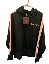 Palm Angels Green Zip Up Track Jacket W/ Hood Hoodie New with tags