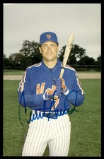 Clint Hurdle Signed Barry Colla Postcard Mets Auto *AD412