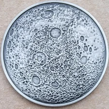 The Moon Geocoin - Glow in the Dark - Activated & Adoptable - TB9ZZJ6