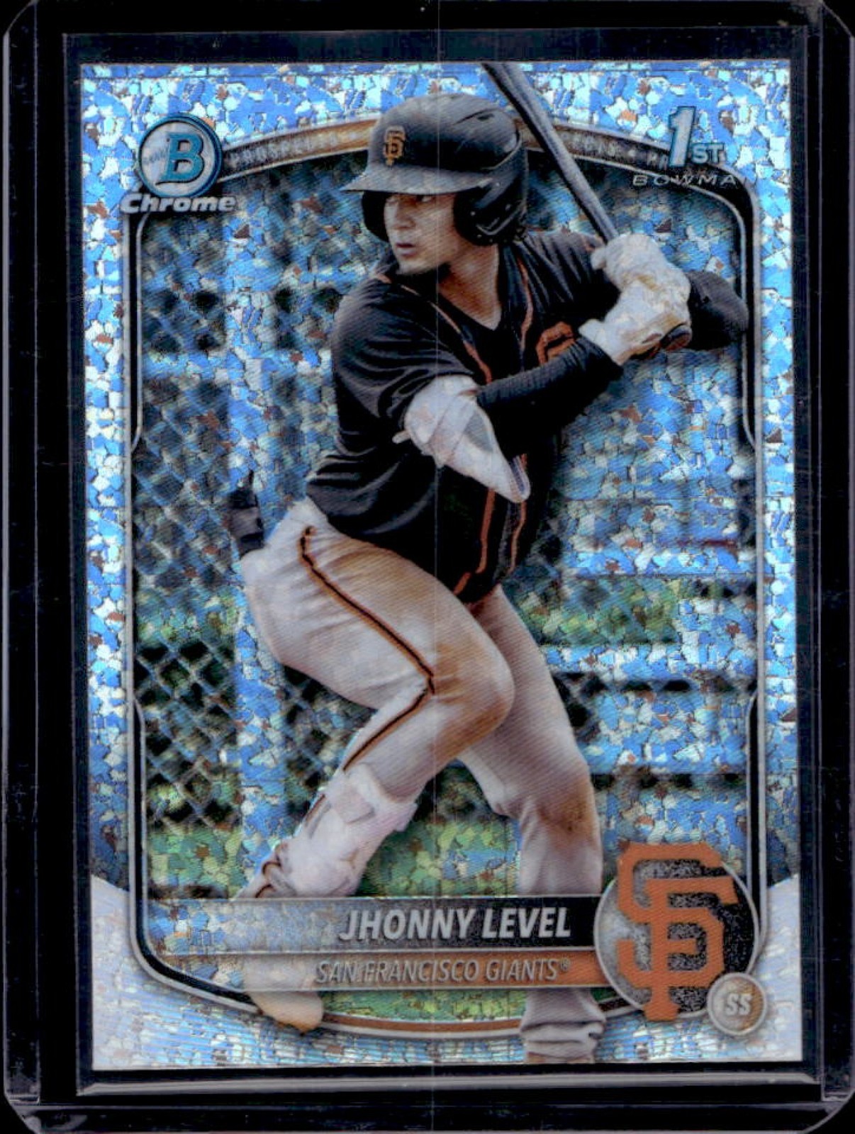 2025 Bowman Jhonny Level Chrome Mini Diamonds Refractor 1st #BCP-147