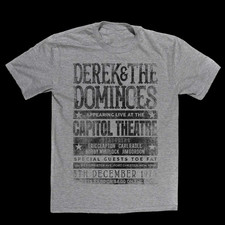 DEREK AND THE DOMINOS Bobby Whitlock Cotton Sport Grey T Shirt All Size US001