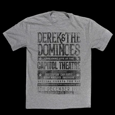 DEREK AND THE DOMINOS Bobby Whitlock Cotton Sport Grey T Shirt All Size US001