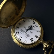 Centennial Statue of Liberty Quartz Pocket Watch 1886 1986 Vintage Sutton
