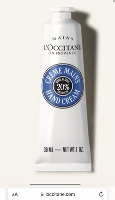 L'Occitane En Provence Shea Butter Hand Cream for Dry Skin-30ml / 1 oz, Set of 2