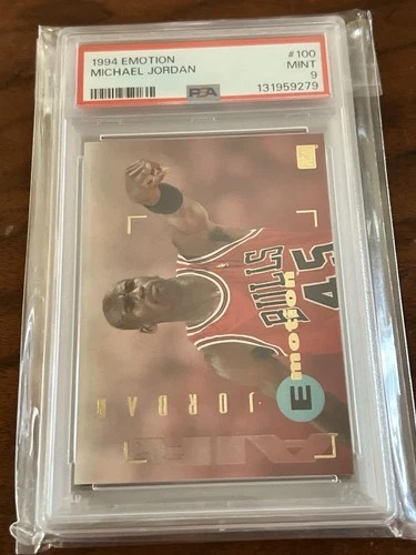 SkyBox 1994 Emotion Michael Jordan #100 PSA 9 Chicago Bulls Basketball Card