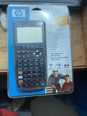 HP 50g Hewlett Packard Graphing Calculator With cable, case, manual. *New In Box