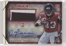 2014 Rookies & Stars Longevity Parallel Platinum 9/25 Devonta Freeman Auto 00ah