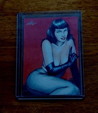 2014 Leaf Bettie Page Collection Artist Sketch Card 1/1 by Rhiannon Owens #3