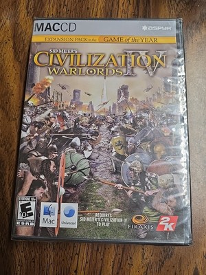Civilization 4 IV: Warlords Expansion Pack MAC OS X NEW SEALED
